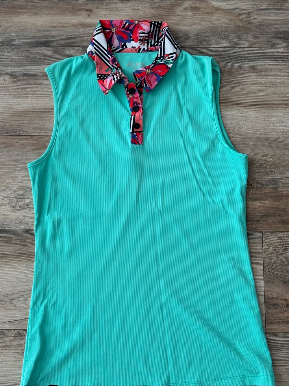SwingDish Flower Power Robyn Eternity Golf Polo Medium Tennis Pickleball